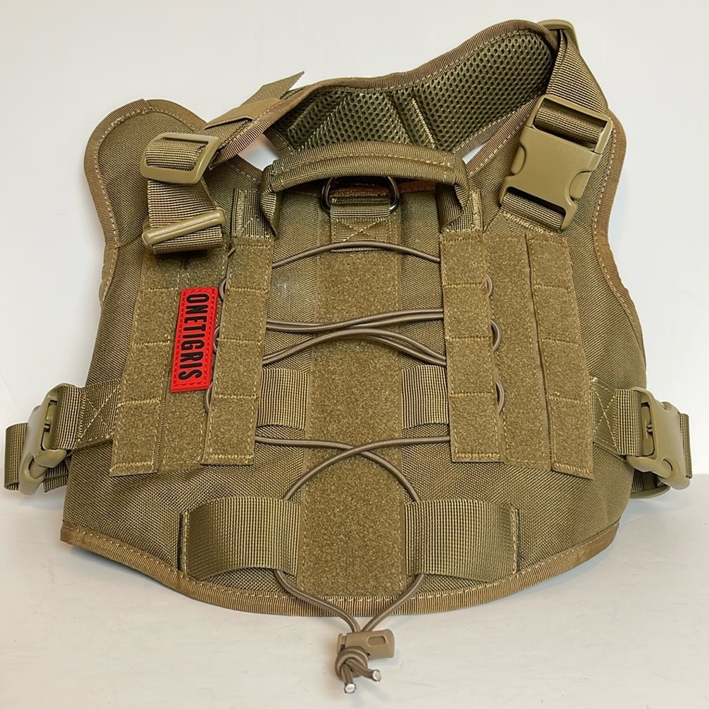 OneTigris Dog Backpack Hiking Nylon Dog Harness, Sz Lg